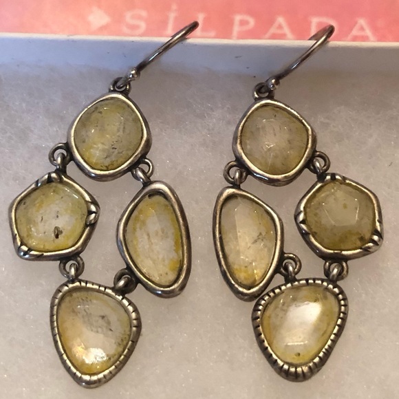 Silpada Jewelry - Silpada Sterling Silver and Citrine Fresh Squeezed Earrings W2782